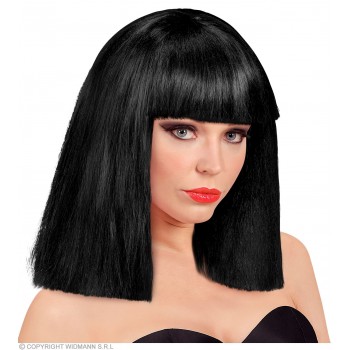 PELUCA SHOWGIRL NEGRA FLECO