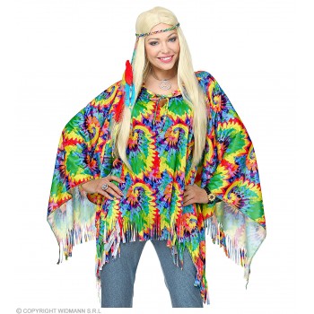 PONCHO HIPPIE PSICODELICO T-U