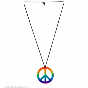 COLLAR SIMBOLO PAZ ARCOIRIS