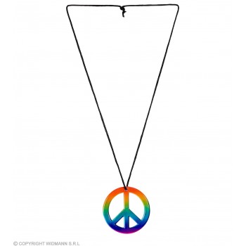 Collar Simbolo Paz Arcoiris