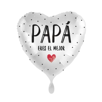 GLOBO 17"CORAZON PAPA EL MEJOR