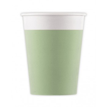 P/8 VASO VERDE MENTA CARTON