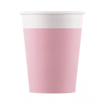 P/8 VASO ROSA CARTON