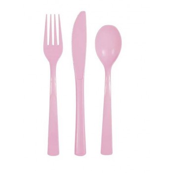 P/18 CUBIERTO ROSA PASTEL