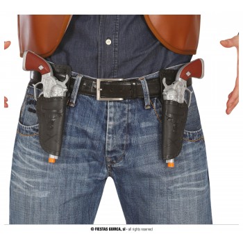 CARTUCHERA DOBLE C/PISTOLAS 24