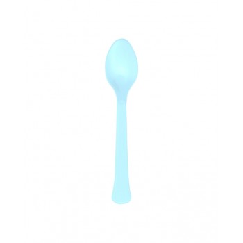 P/24 CUCHARA PL.AZUL CIELO