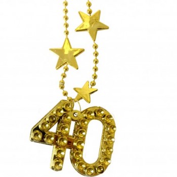 Collar 40 Años Oro Estrellas