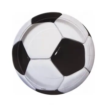 P/8 PLATOS BALON FUTBOL 23CM