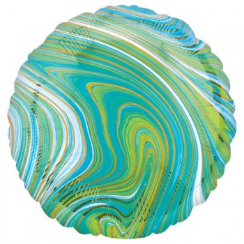 GLOBO CIRCULO MARBLEZ AZUL-VER