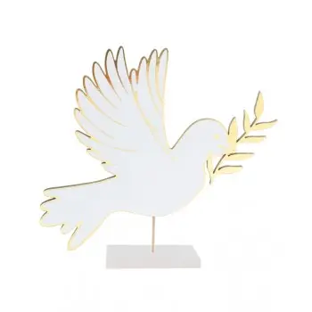 CENTRO MESA PALOMA BLANCA 20CM