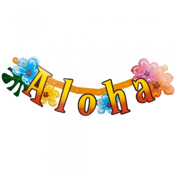 GUIRN.LETRAS ALOHA 83CM