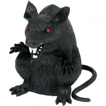 RATA NEGRA OJOS ROJOS 15CM