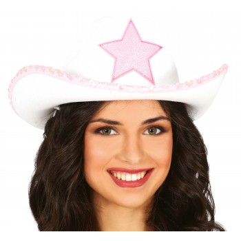 Sombrero Vaquero Blco Estrella