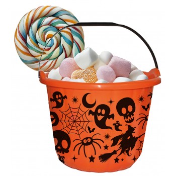 CUBO NARANJA DIBUJOS HALLOWEEN