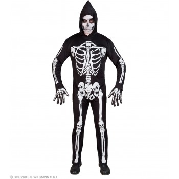 Mono Negro Capucha Skeleton Tl