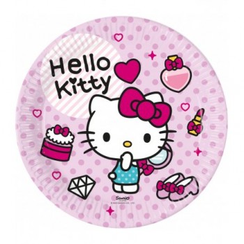 P/8 PLATO 23CM HELLO KITTY