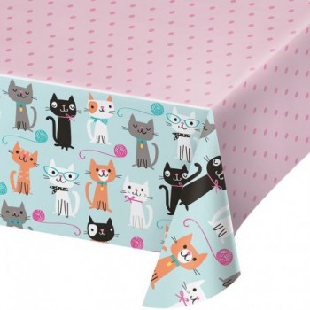 MANTEL 259X137 CATS PARTY