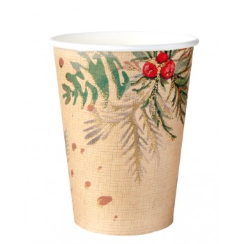 P/10 Vaso Ramas Navidad