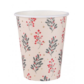 P/10 Vaso Acebo Navidad