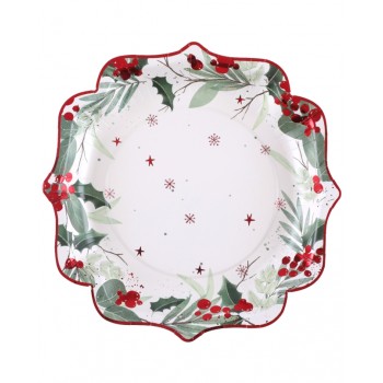 P/10 PLATO NAVIDAD 21X21 TRADI
