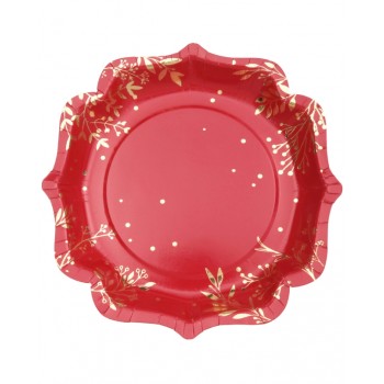 P/10 PLATO INVIERNO ROJO/ORO