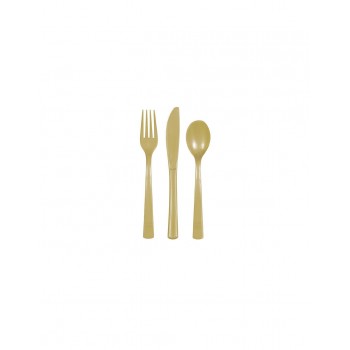 P/18 CUBIERTOS ORO