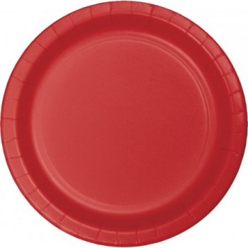 P/8 PLATO 18CM ROJO