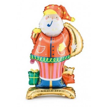 GLOBO PAPA NOEL C/PIE 63X106CM