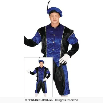 TRAJE PAJE AZUL ADULTO T-L