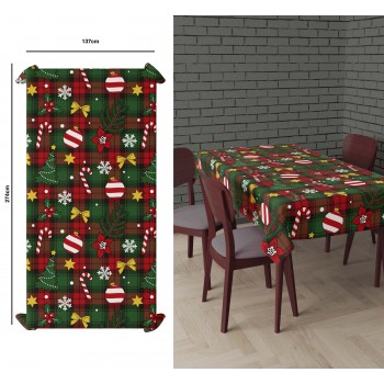MANTEL NAVIDAD 137X274CM CANDY
