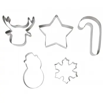 SET 5 MOLDE GALLETAS NAVIDAD