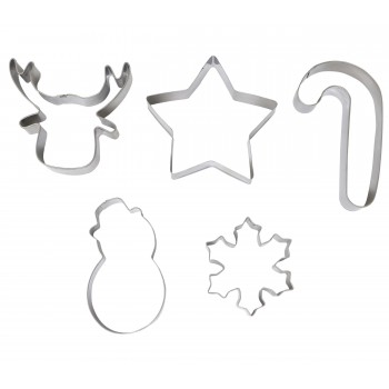 Set 5 Molde Galletas Navidad