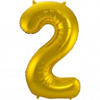 Globo Nº2 Oro 86Cm