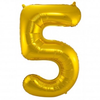 Globo Nº5 Oro 86Cm