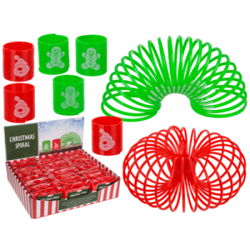 ESPIRAL NAVIDAD 3CM ROJO/VERDE