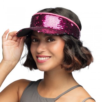 VISERA LENTEJUELAS FUCSIA