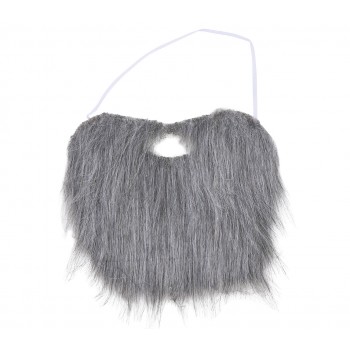BARBA CON BIGOTE GRIS