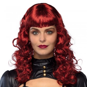 PELUCA ROJA RIZOS LADY STEAMPU