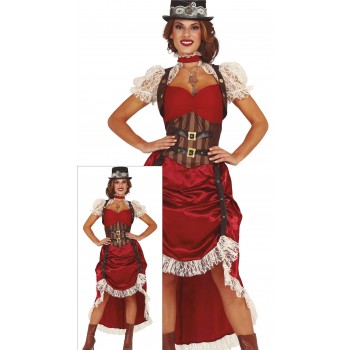 Disf. Chica Steampunk T-L