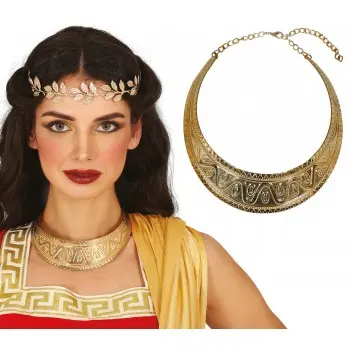 COLLAR ANCHO ORO METAL