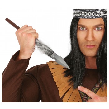 LANZA INDIGENA C/PELO 43CM