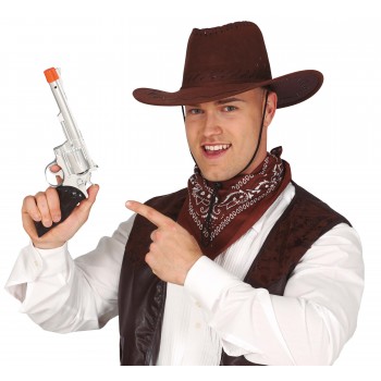 Pistola Vaquero Plata 32Cm