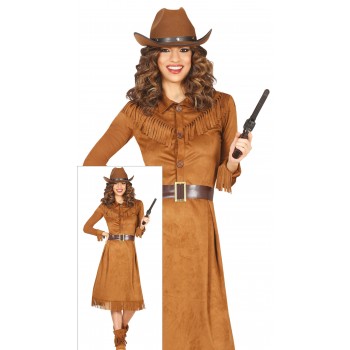 Disf.Traje Vaquera Marron T-L