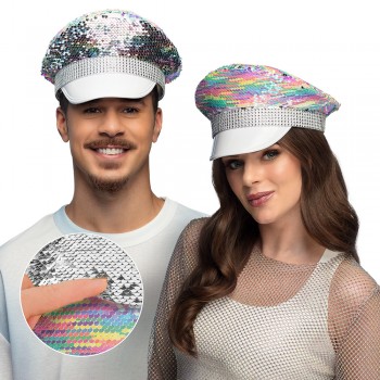 GORRA LENTEJUELAS COLOR PASTEL