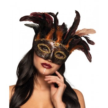 ANTIFAZ VUDU MASCARA C/PLUMAS