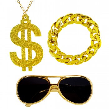 SET RAPERO ORO"PIMP"
