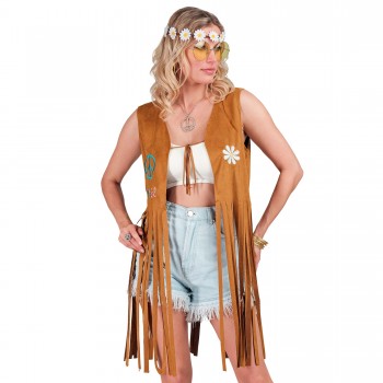 Chaleco Hippie Flecos S/M
