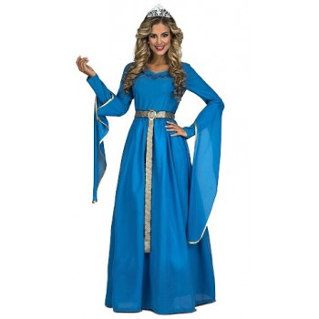 DISF.DAMA MEDIEVAL AZUL M-L