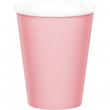 P/8 VASO PAPEL ROSA CLARO