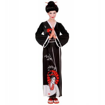 DISF.KIMONO GEISHA NEGRO T-XL
